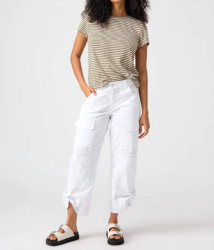 women's trendy pantsCali Cargo Pants In White