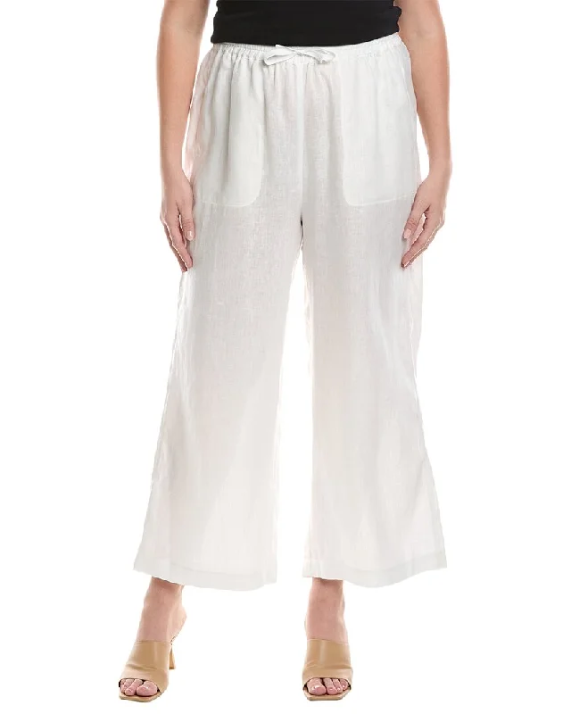 women's affordable pantsMarina Rinaldi Plus Rapido Linen Trouser