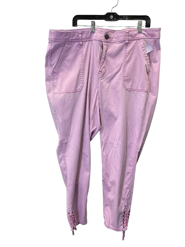 women's corduroy pantsPants Cargo & Utility By Lane Bryant In Pink, Size: 24