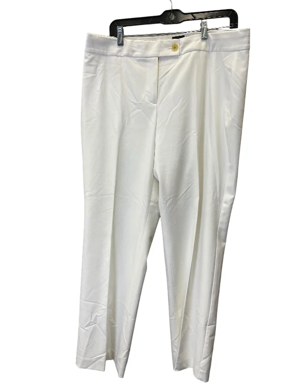 women's spring pantsPants Dress By Talbots In White, Size: 14