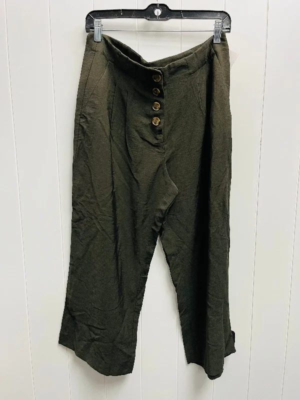 women's wool pantsPants Wide Leg By Loft In Green, Size: 10