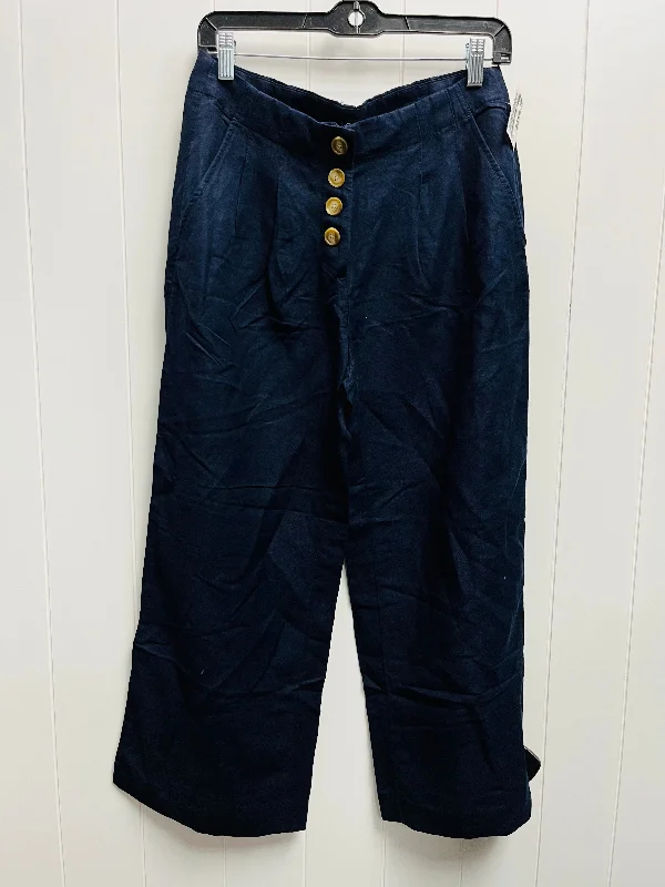 women's leather pantsPants Wide Leg By Loft In Navy, Size: S