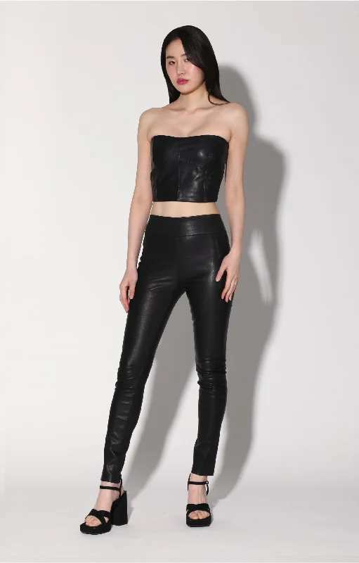 women's everyday pantsRaquelle Pant, Black - Stretch Leather