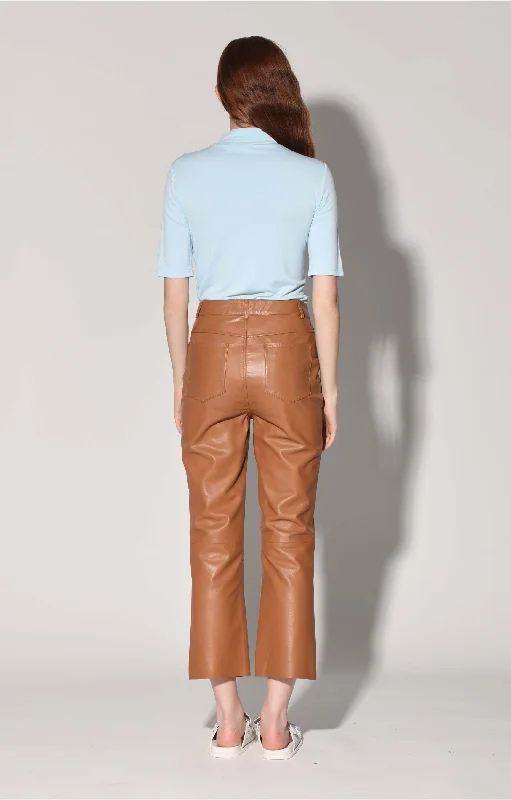 women's yoga pantsSelma Pant, Camel - Leather