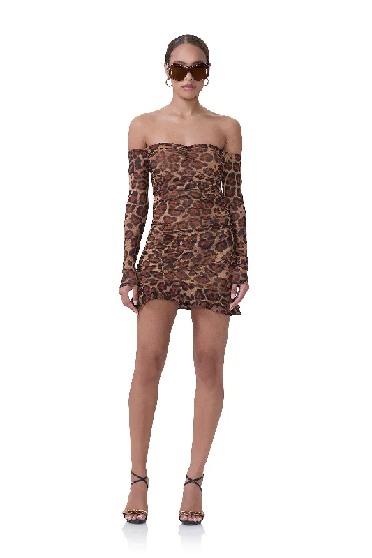 Tiered DressAdrian Dress - Cocoa Leopard