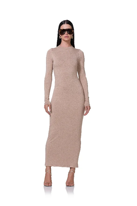 Metallic DressJuniper Dress - Heather Taupe