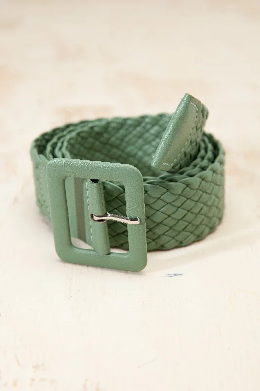 Wrap DressOlive Braided Belt