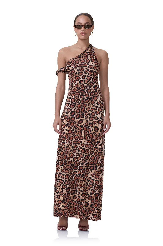 women's retro dressesPaulette Dress - Cocoa Leopard