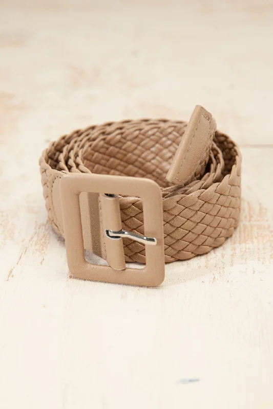 Cocktail DressTaupe Braided Belt