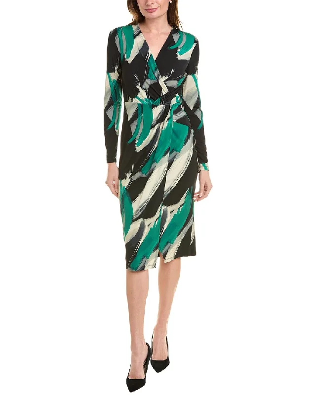 women's vintage dressesJoseph Ribkoff Abstract Midi Dress