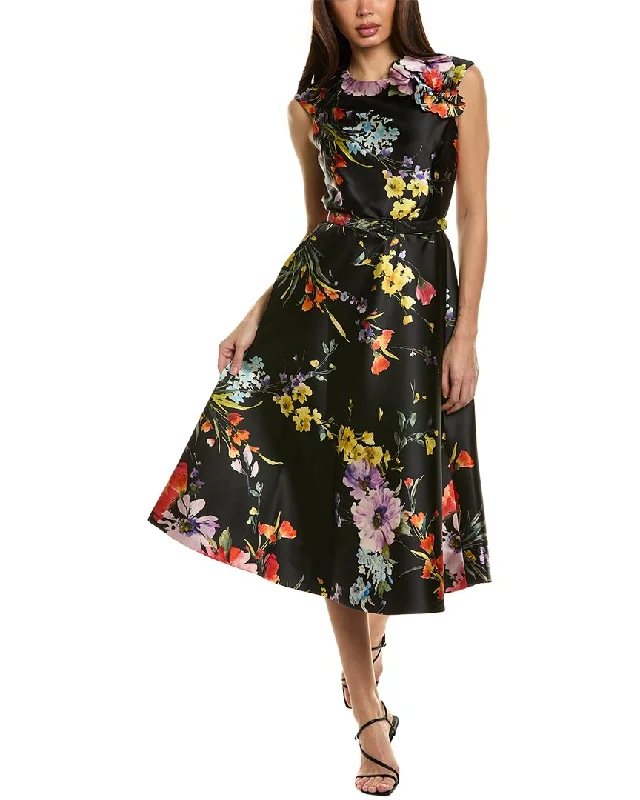 Casual DressTeri Jon by Rickie Freeman Floral Midi Dress