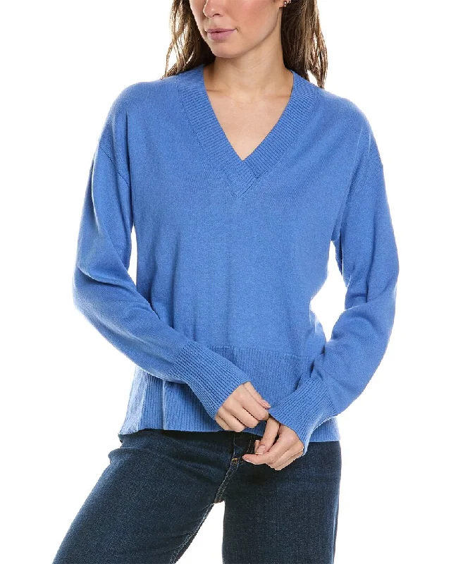 Turtle-Neck Wool SweatersAlashan Cashmere Crossover V-Neck Cashmere-Blend Sweater