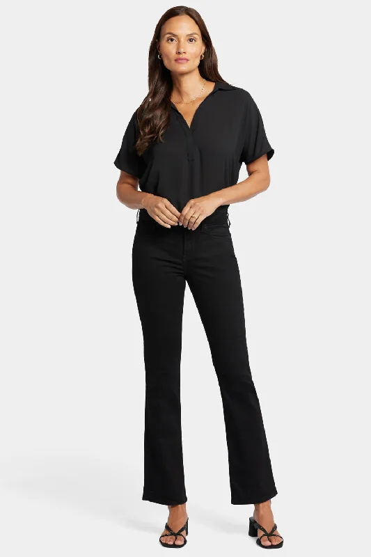 women's denim jeans for summerBarbara Bootcut Jeans In Short Inseam - Black