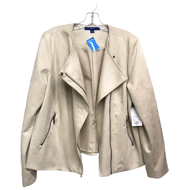 leather coats for womenBlazer By Apt 9 In Cream, Size:L