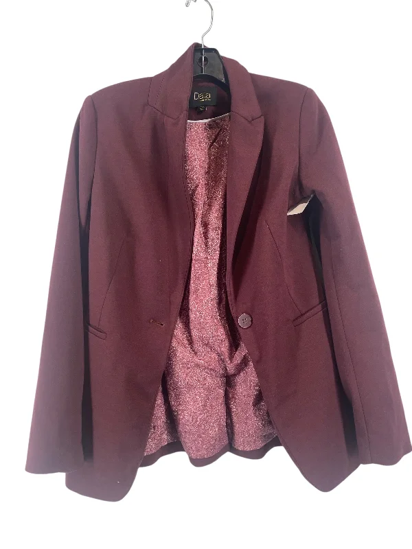 women's coats for winter weddingsBlazer By Dalia In Maroon, Size: M