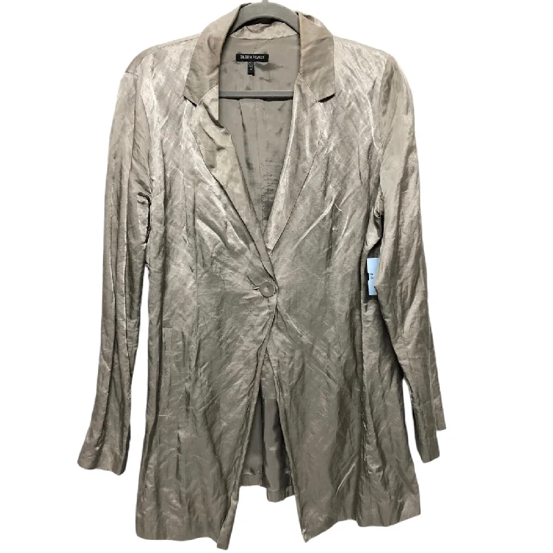 women's trench coatsBlazer By Eileen Fisher In Grey, Size: M