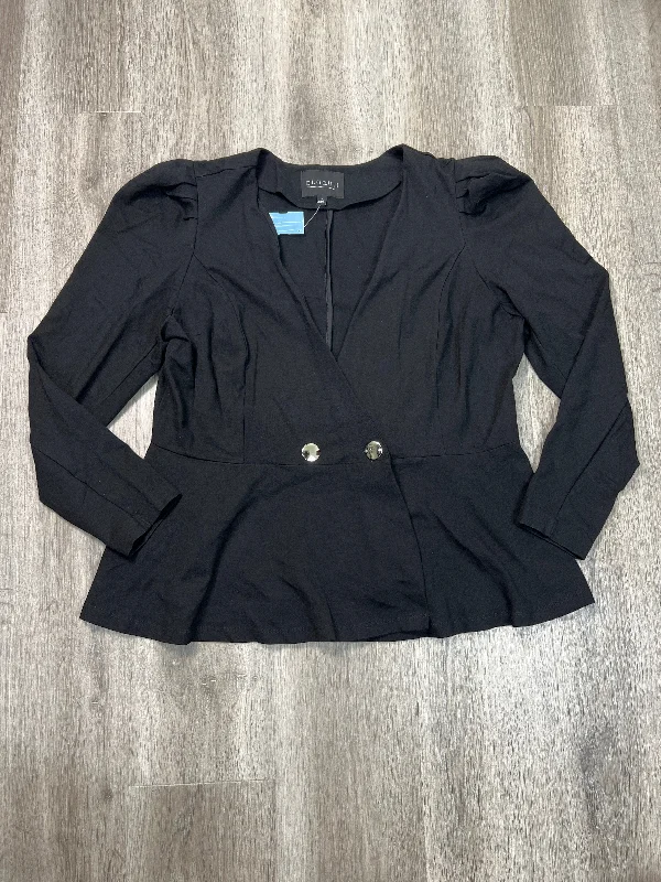 women's coats for those who love to experiment with fashionBlazer By Eloquii In Black, Size: 1x