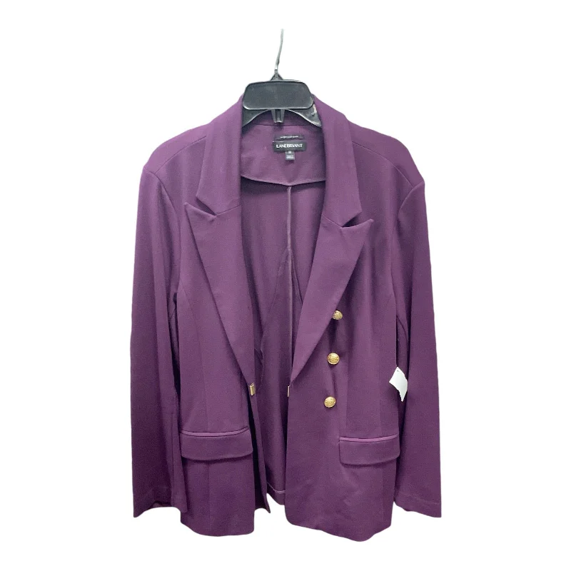 women's coats with Victorian-era influencesBlazer By Lane Bryant In Purple, Size: 22