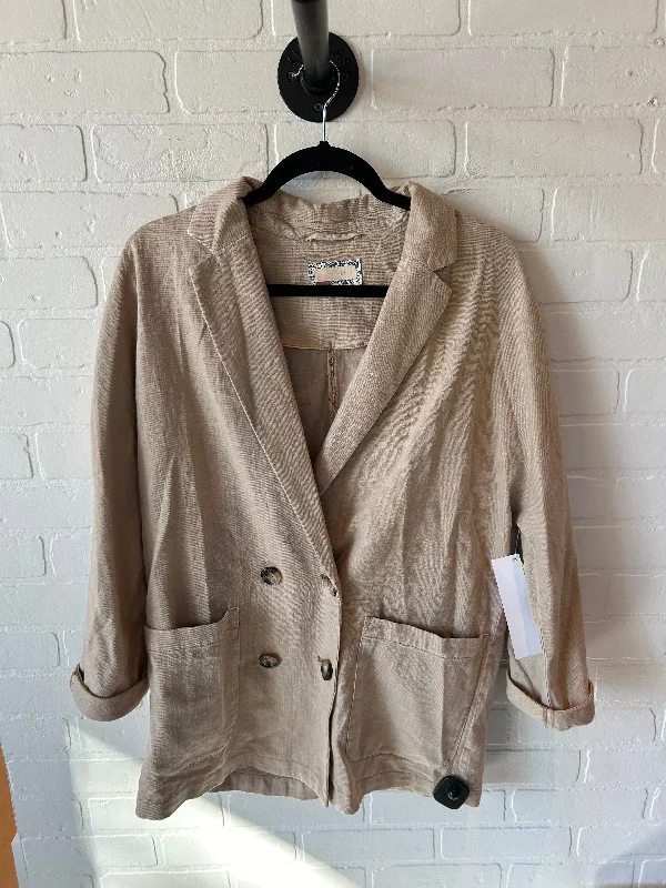 women's down coatsBlazer By Pilcro In Tan, Size: S