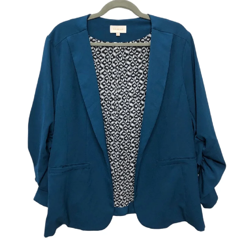 women's coats for those who seek both warmth and flairBlazer By Skies Are Blue In Teal, Size: Xl