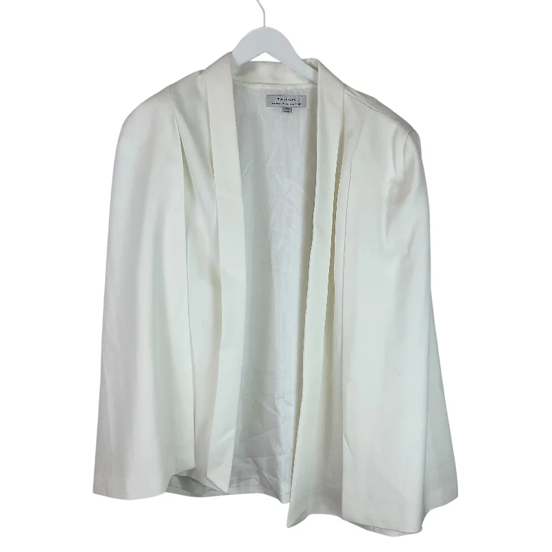 women's coats for boho-chic stylesBlazer By Tahari By Arthur Levine In White, Size: 1x