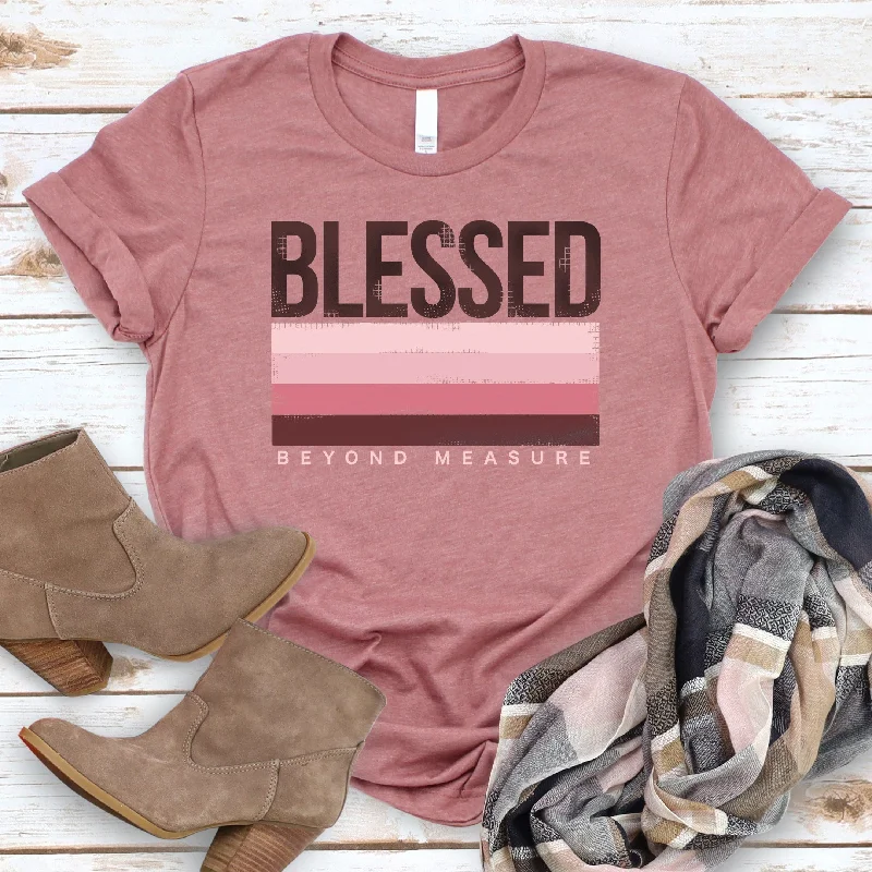 women's tops for wedding guest attireBlessed Beyond Measure Tee