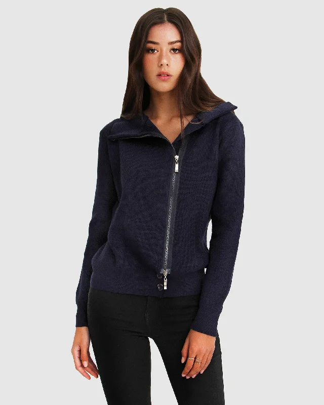 Quick-Dry Wool SweatersBrother's Zip Front Jumper