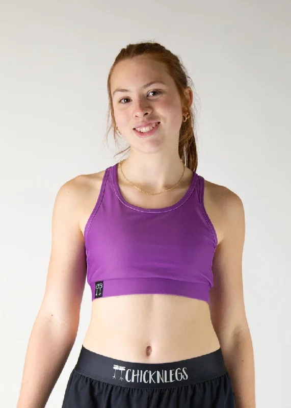 women's tops for those who want to add a touch of sophistication to their casual attireDeep Purple OG Sports Bra