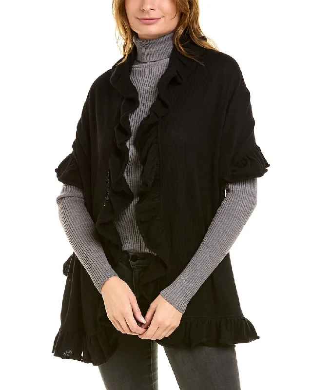 Cardigan Baby SweatersForte Cashmere Ruffle Cashmere Wrap