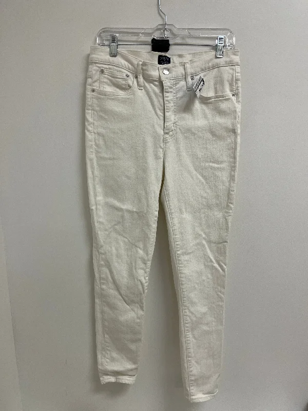 women's acid-washed denim jeansJeans Skinny By J. Crew In White, Size: 8