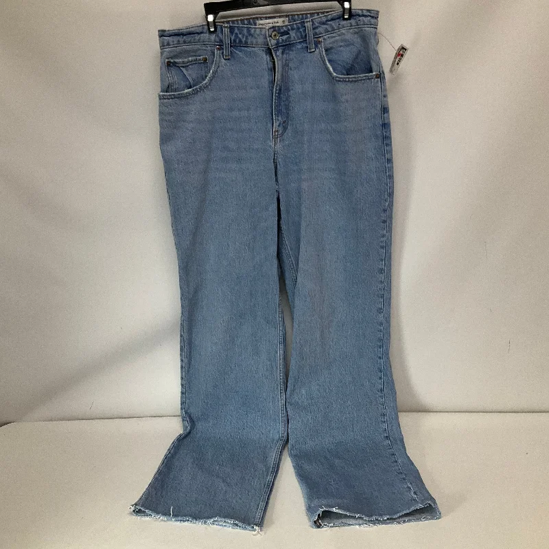 women's denim jeans for autumnJeans Straight By Abercrombie And Fitch In Blue Denim, Size: 14