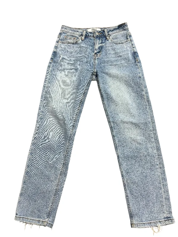 women's denim jeans with raw hemsJeans Straight By Cmc In Blue Denim, Size: 0