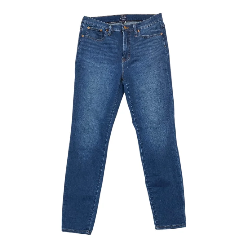 women's denim jeans with geometric patternsJeans Straight By J. Crew In Blue Denim, Size: 8