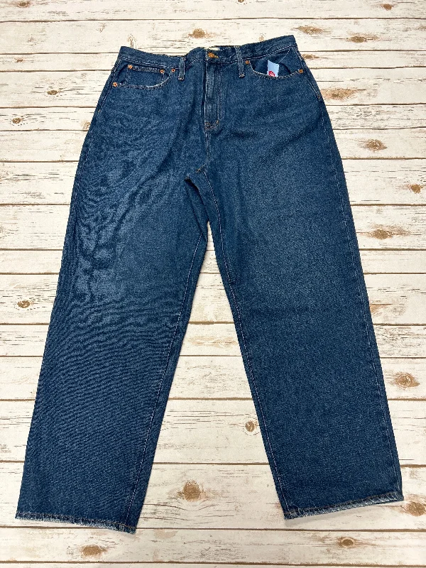 women's denim jeans for springJeans Straight By Madewell In Blue Denim, Size: 16