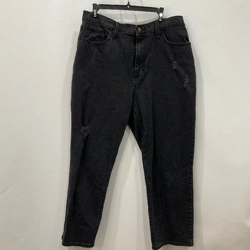 women's denim jeans for a day at the beachJeans Straight By Universal Thread In Black Denim, Size: 16