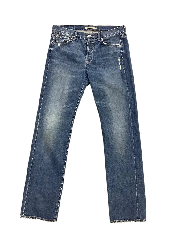 women's denim jeans with buttonsJeans Straight By Vince In Blue Denim, Size: 16