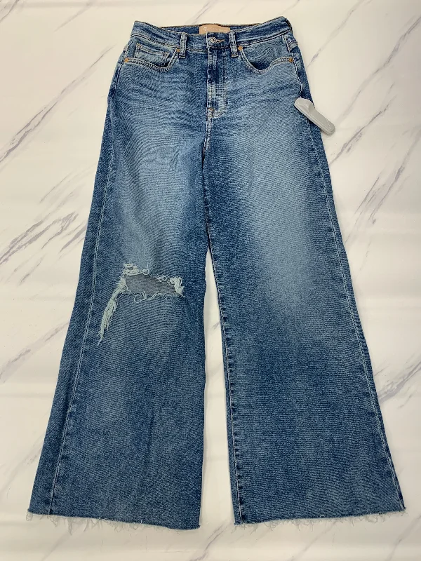 women's distressed denim jeans with holesJeans Wide Leg By 7 For All Mankind In Blue, Size: 2