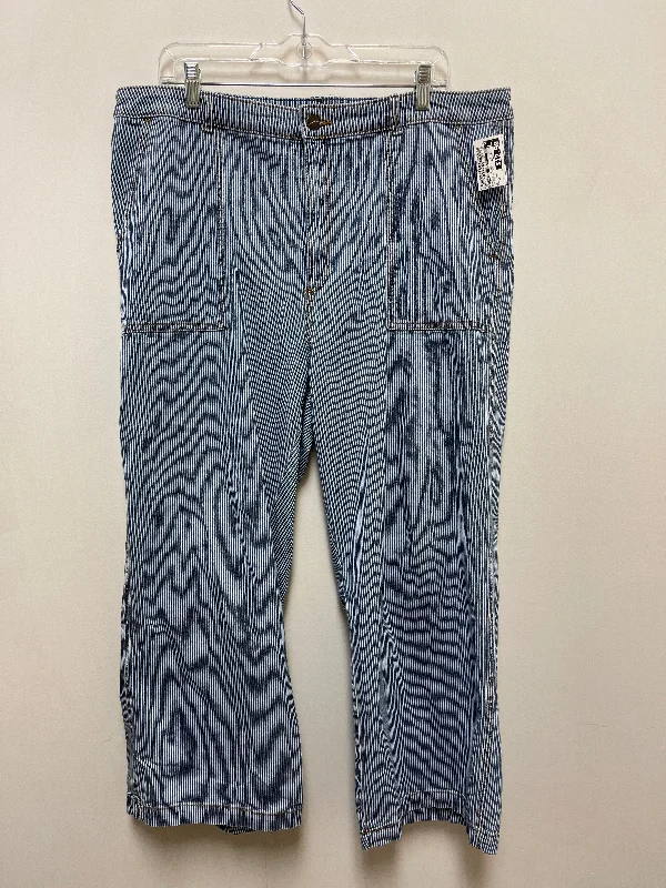 women's denim jeans for a night outJeans Wide Leg By Universal Thread In Striped Pattern, Size: 18