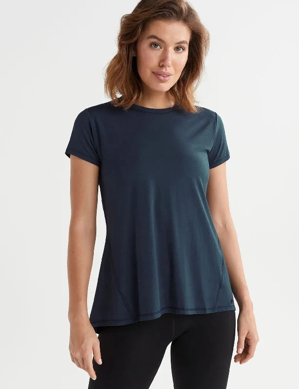 women's tops in solid colorsKendall Tee - Sky Captain