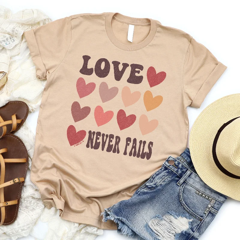 women's tops for smart casual looksLove Never Fails Tee