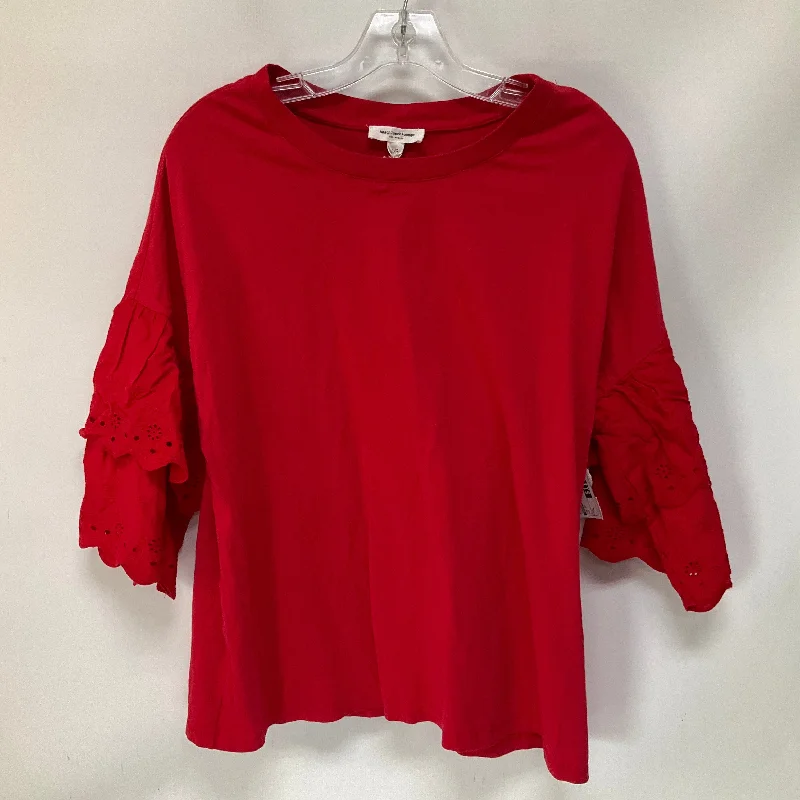 women's tops that offer a perfect blend of style, comfort, and affordabilityTop Short Sleeve By Beachlunchlounge In Red, Size: L