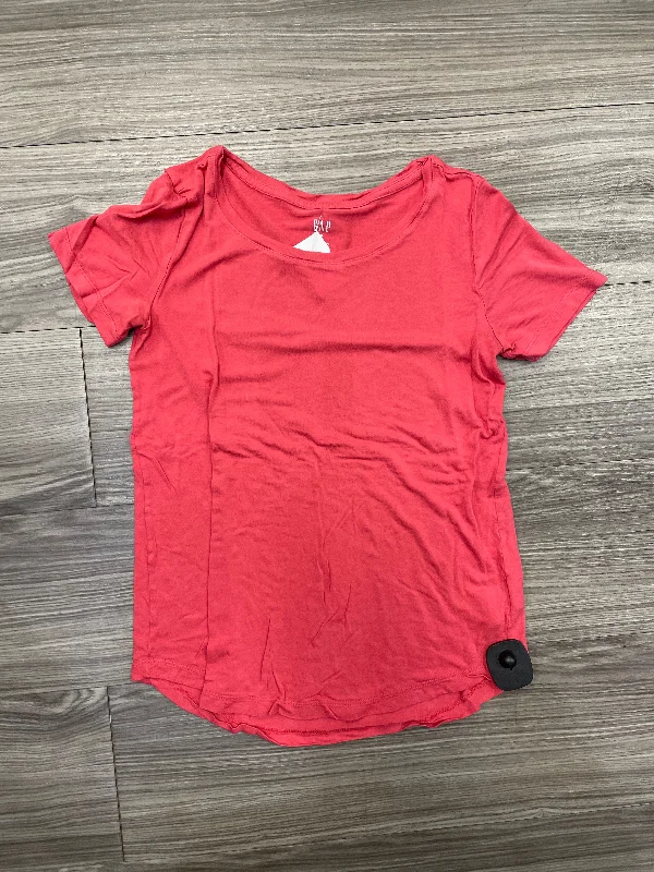 women's tops for those who want to show off their figure in a flattering wayTop Short Sleeve By Gap In Red, Size: Xs