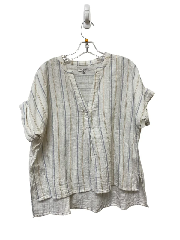 women's tops for picnics in the parkTop Short Sleeve By Madewell In Striped Pattern, Size: Xs