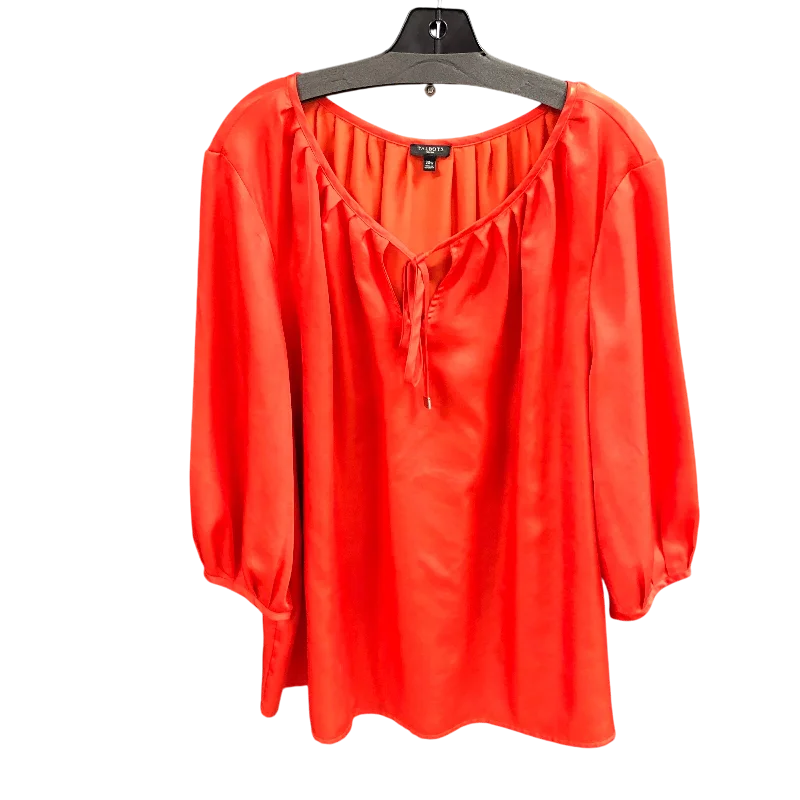 women's tops for those who want to add a pop of color to their outfitsTop Short Sleeve By Talbots In Orange, Size: 20