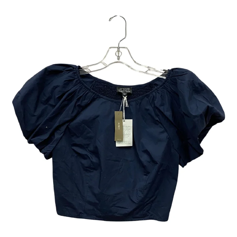 cropped women's topsTop Ss By J. Crew In Blue, Size:M