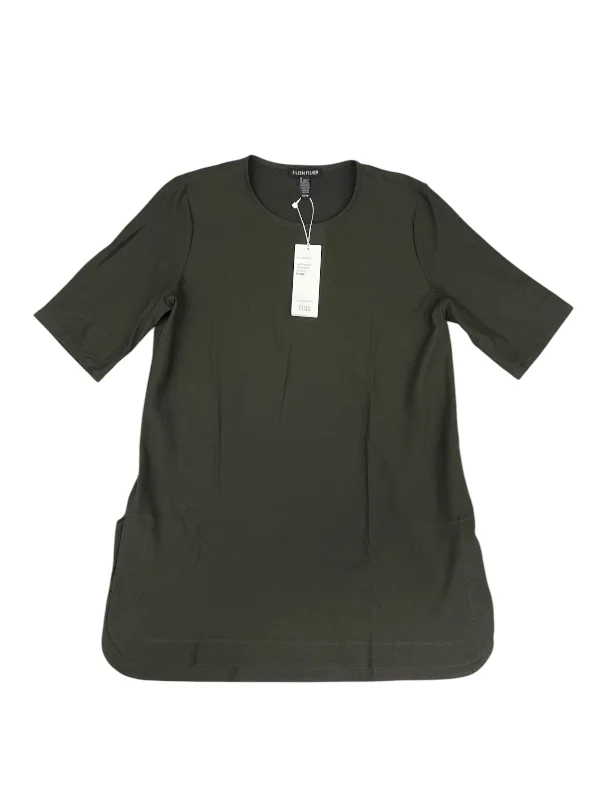 cropped women's topsTunic Short Sleeve By Eileen Fisher In Green, Size: Xs